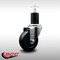 Service Caster 3.5'' SS Soft Rubber Wheel Swivel 1-3/4'' Expanding Stem Caster SCC-SSEX20S3514-SRS-134 - alternate 4
